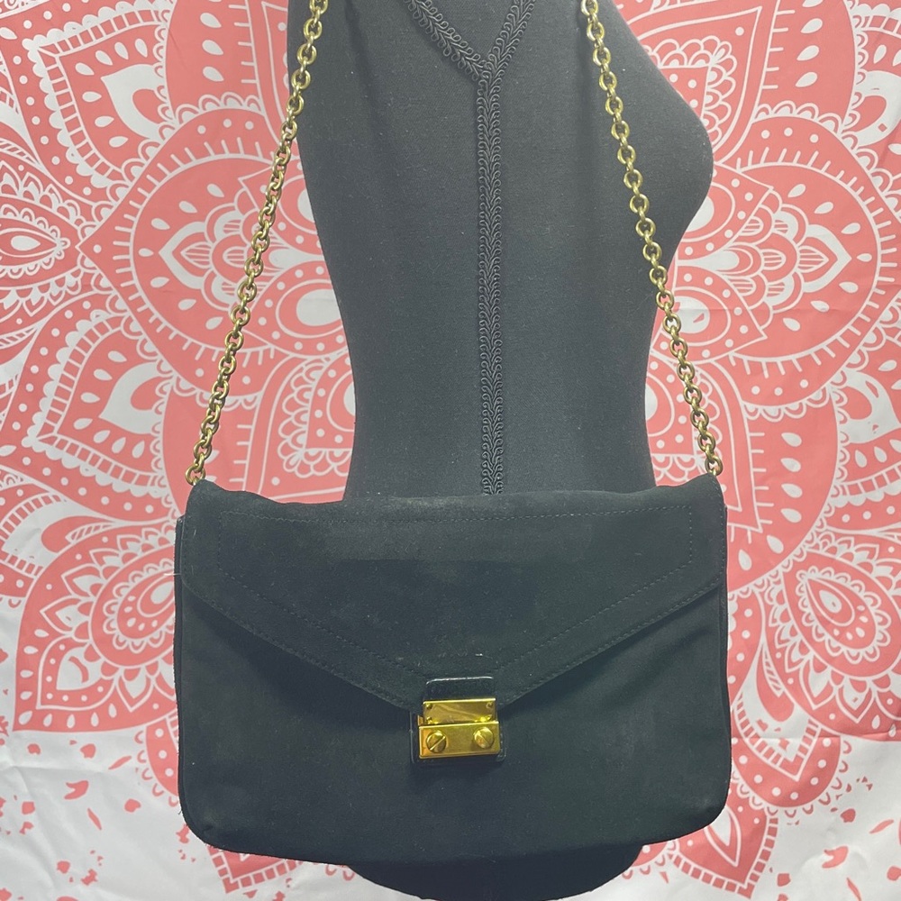 JCrew suede leather purse - Black